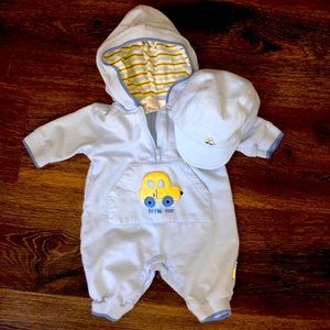 Vintage Gymboree infant one piece with cap